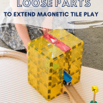 magnetic tiles and loose parts