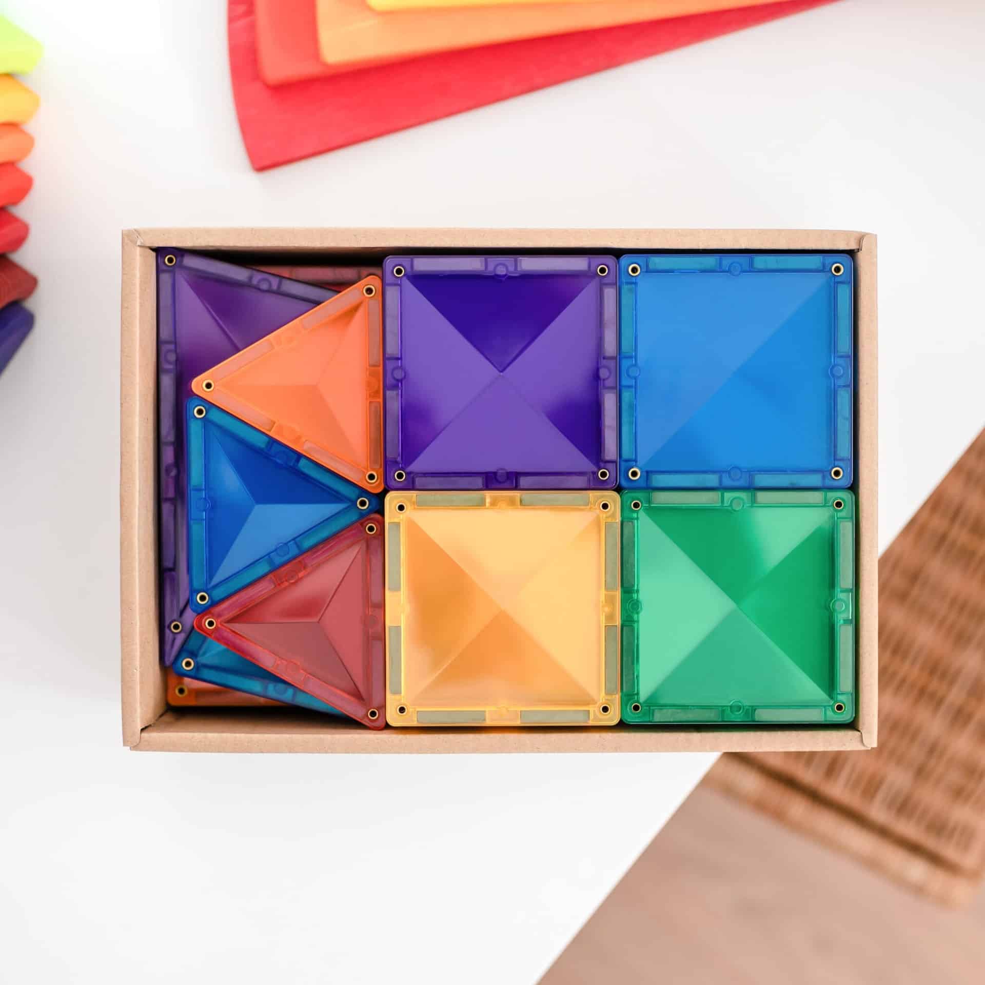 Connetix Rainbow Starter Pack 60 Pieces - De Kikkerkoning Connetix Rainbow Starter Pack 60 Pieces - De Kikkerkoning